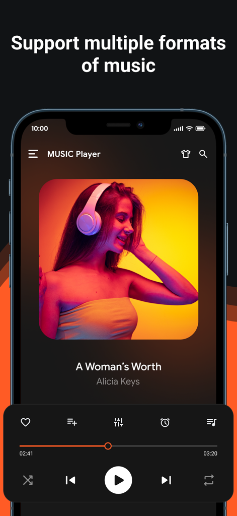 mp3 songs - Play Music - Mobile music player interface showing a song playback screen with controls and album art