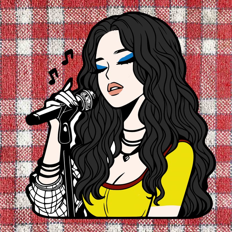 realistic female singer