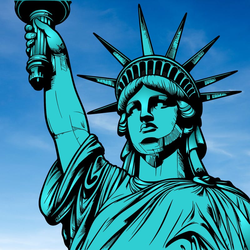 realistic statue of liberty