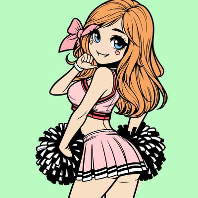 realistic cheerleader