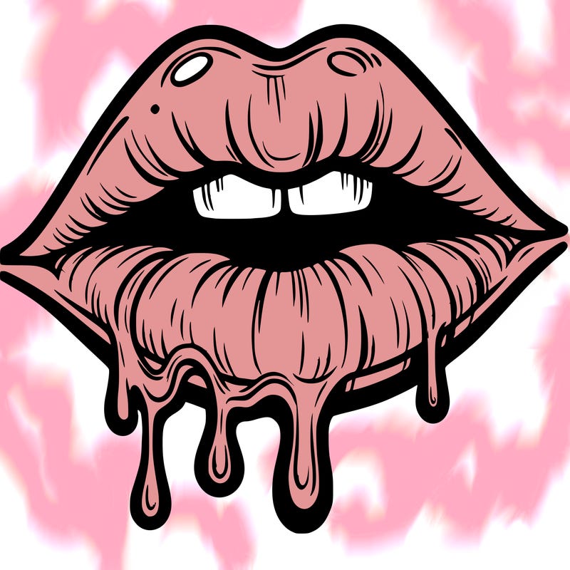 lips that look realistic and drip