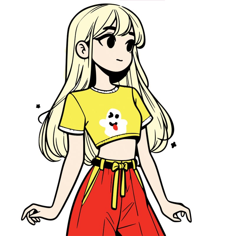 girl in a cute crop top