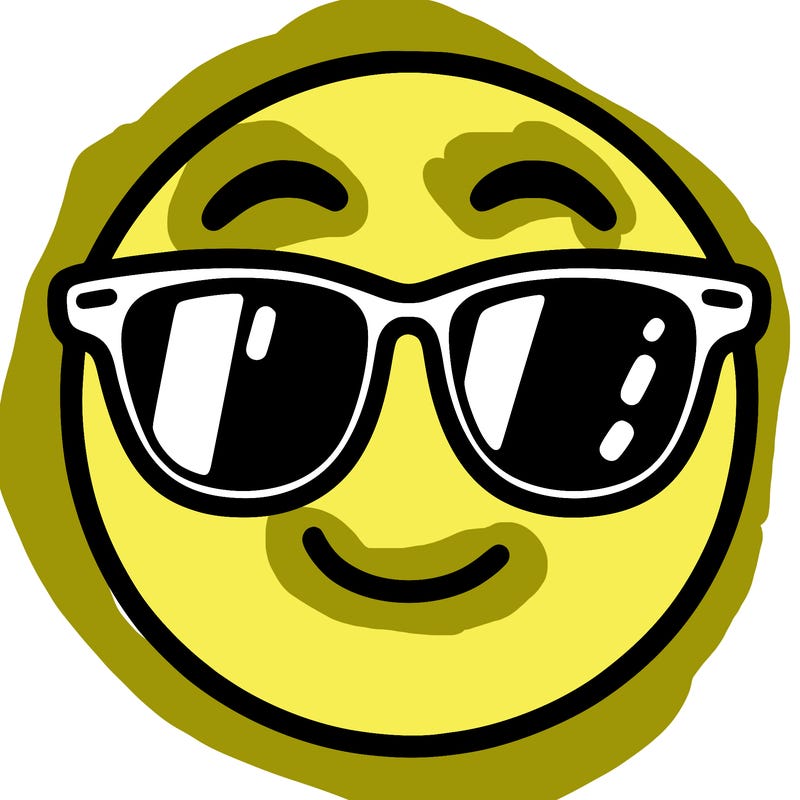 emoji with sunglasses