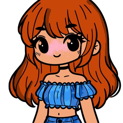 girl in a cute crop top