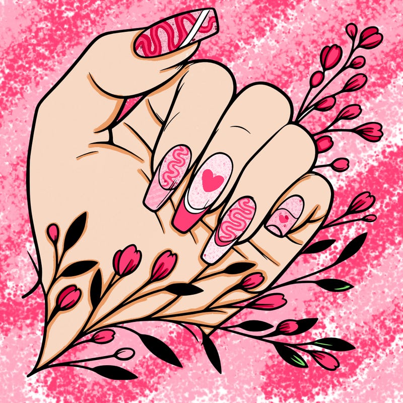 nails with french tip