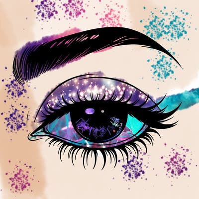 eye closed realistic