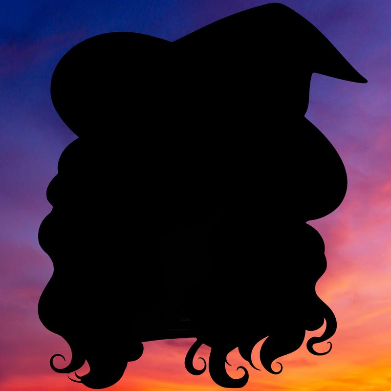 realistic witch girl with wavy hair and lips