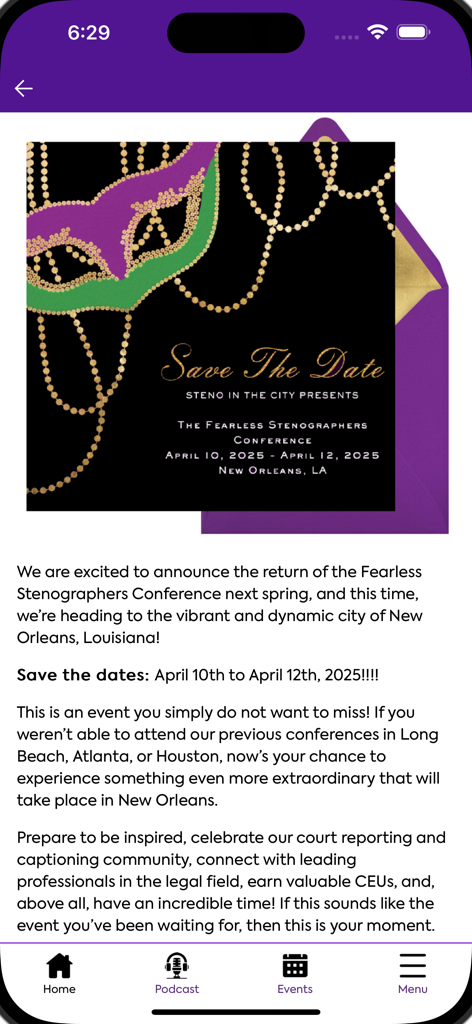 Steno In The City - The Fearless Stenographers Conference event details in New Orleans