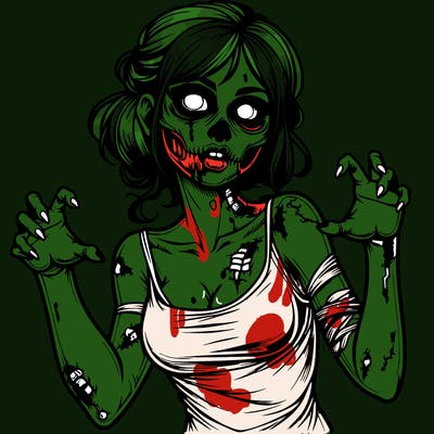 realistic zombie girl
