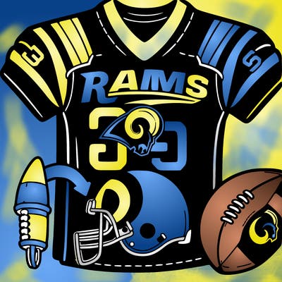 la rams football jersey