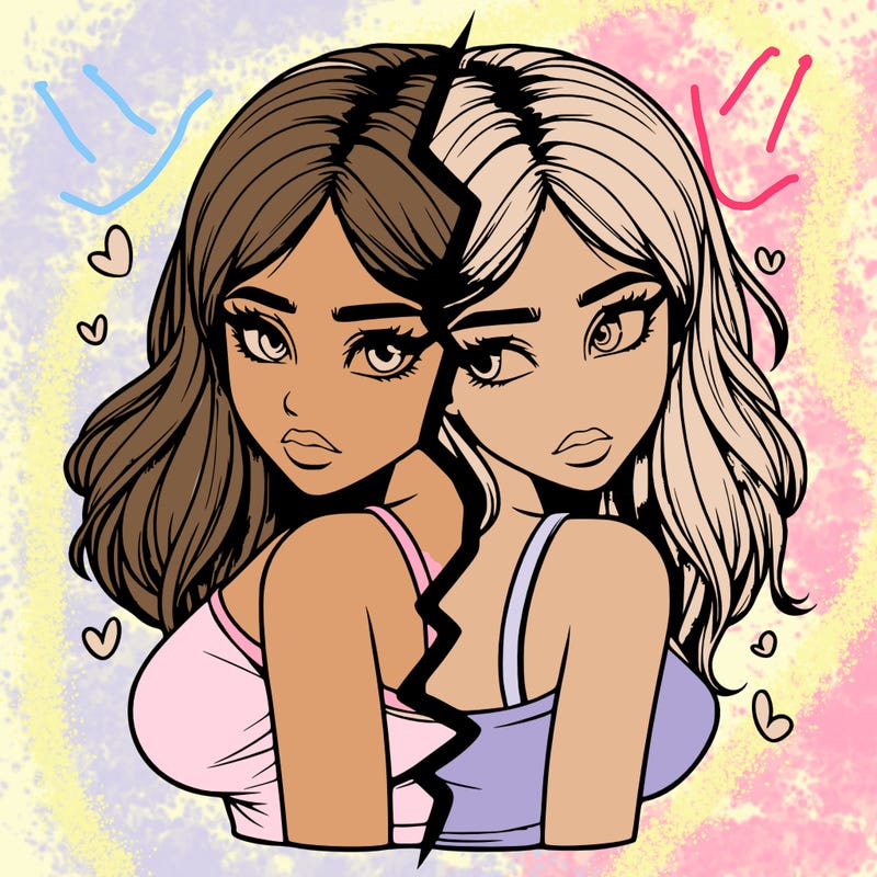 realistic girl split