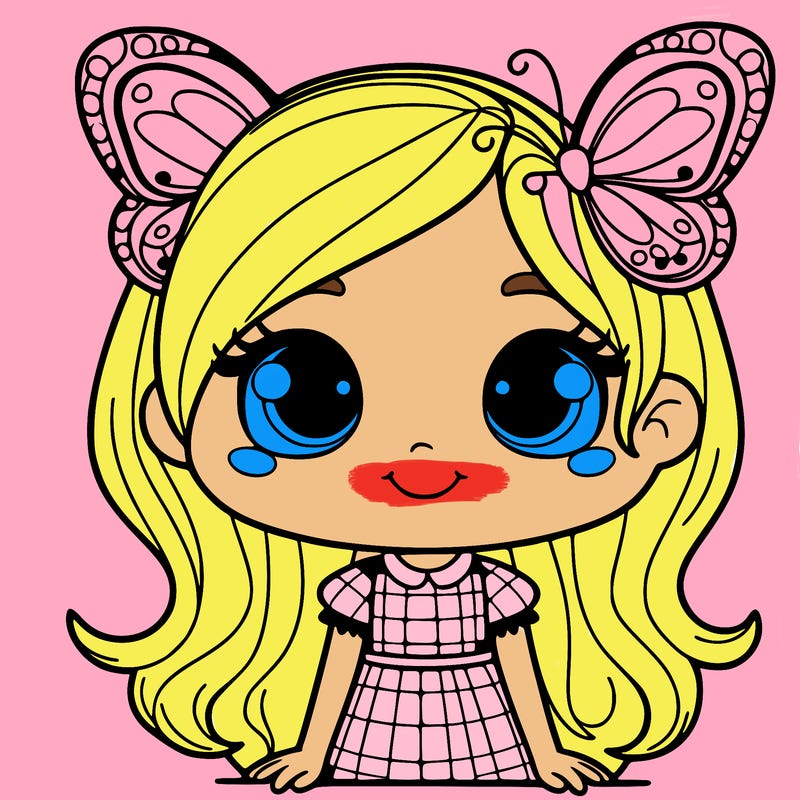 girl with butterfly wings