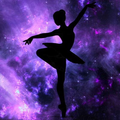 realistic person doing ballet