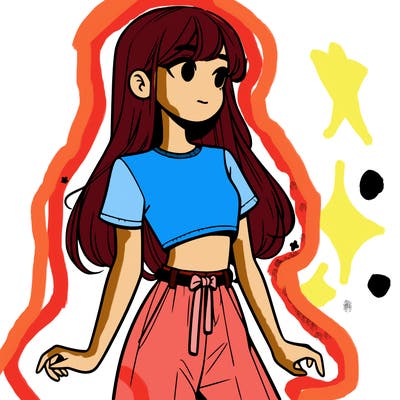 girl in a cute crop top