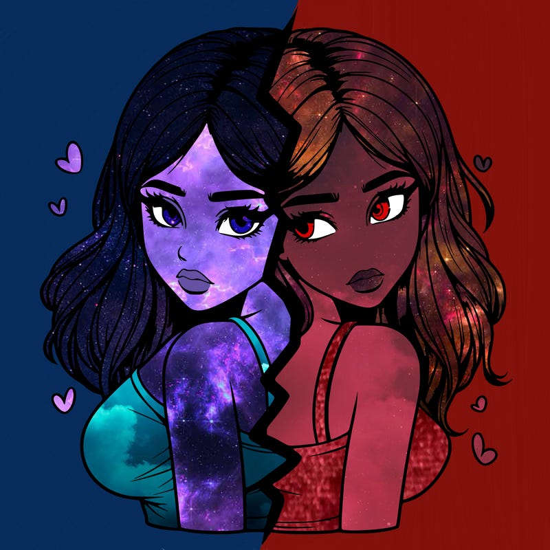 realistic girl split