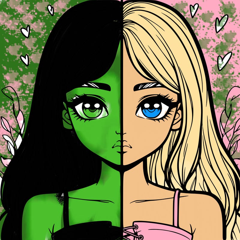 realistic girl split