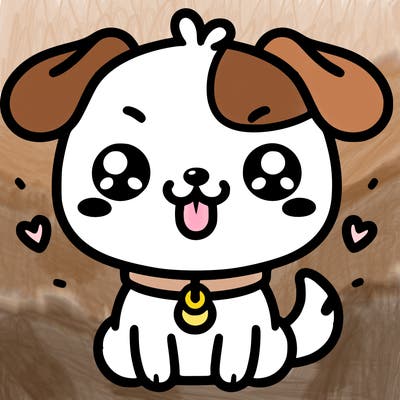 kawaii cute dog