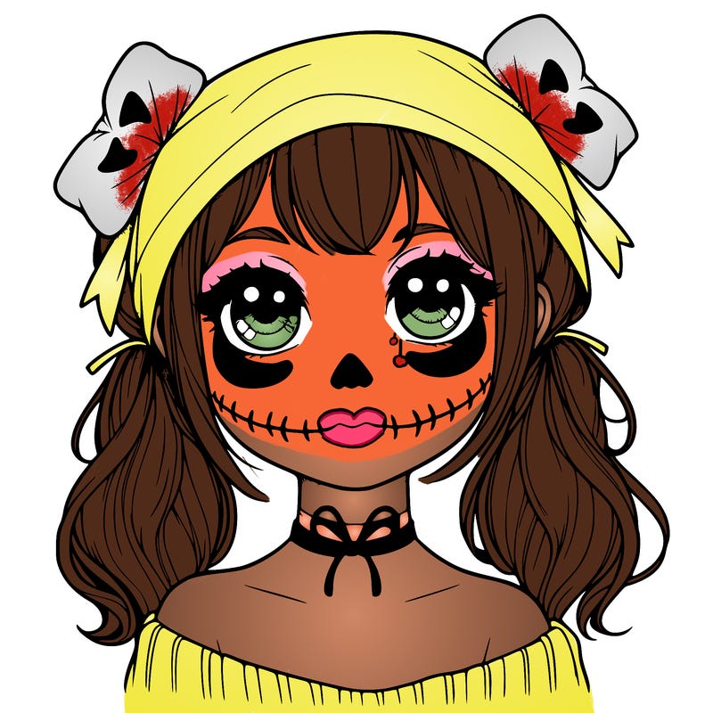 realistic girl halloween