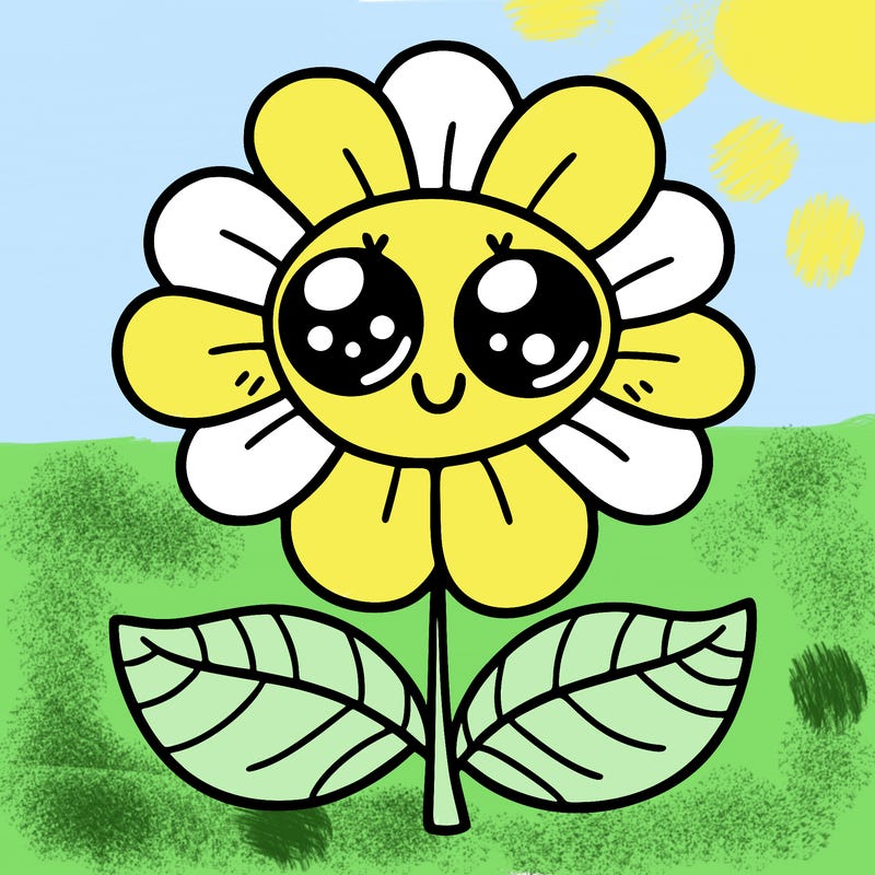 flower with eyes