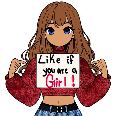 girl holding a blank sign in a long sleeve crop top