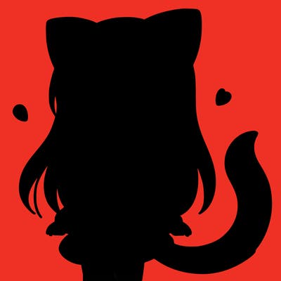 girl with cat ears and tail