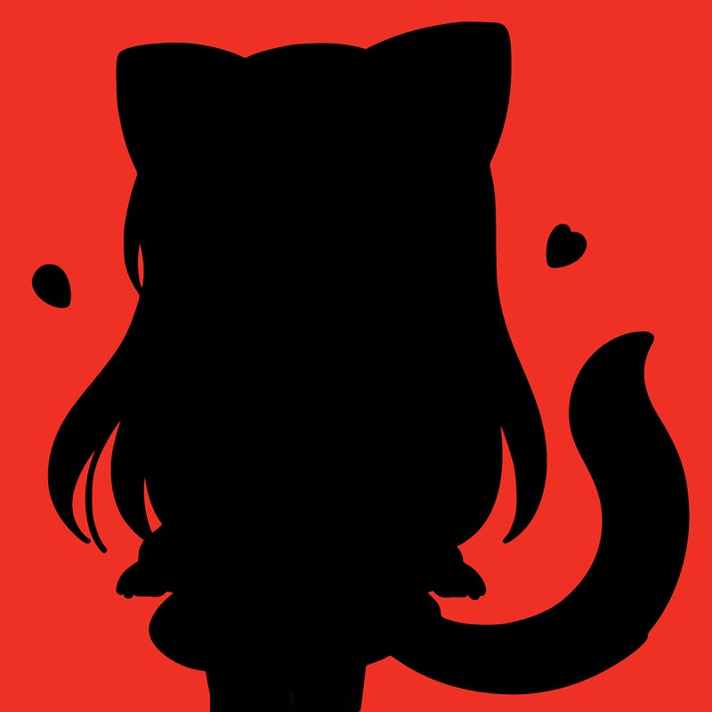 girl with cat ears and tail