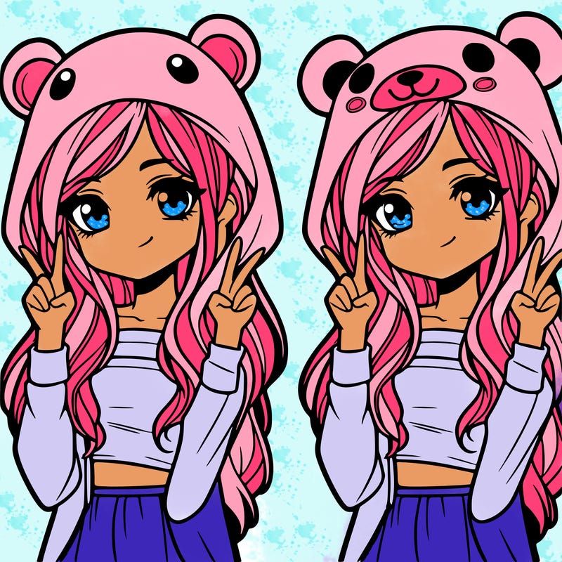 teen girl in animal costume