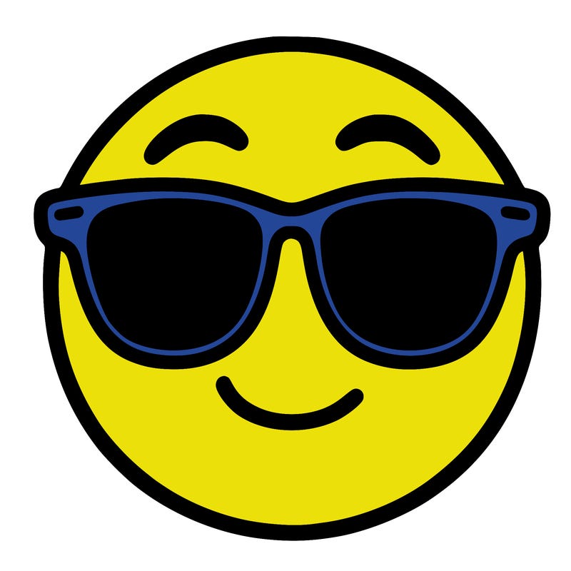 emoji with sunglasses