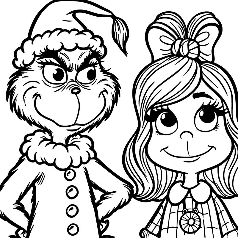 the grinch with cindy lou who