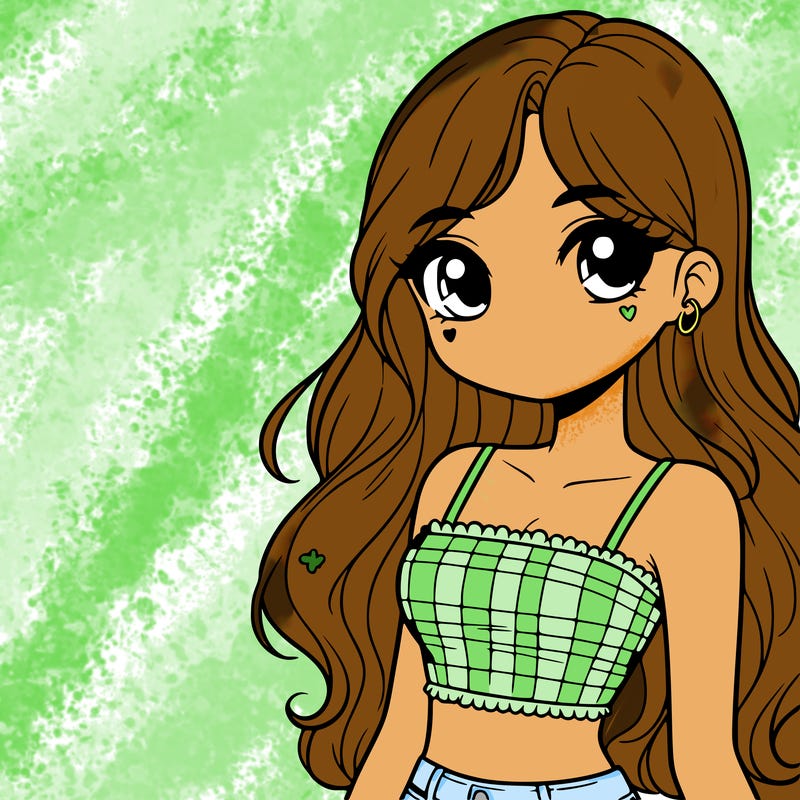 pretty girl in cute crop top