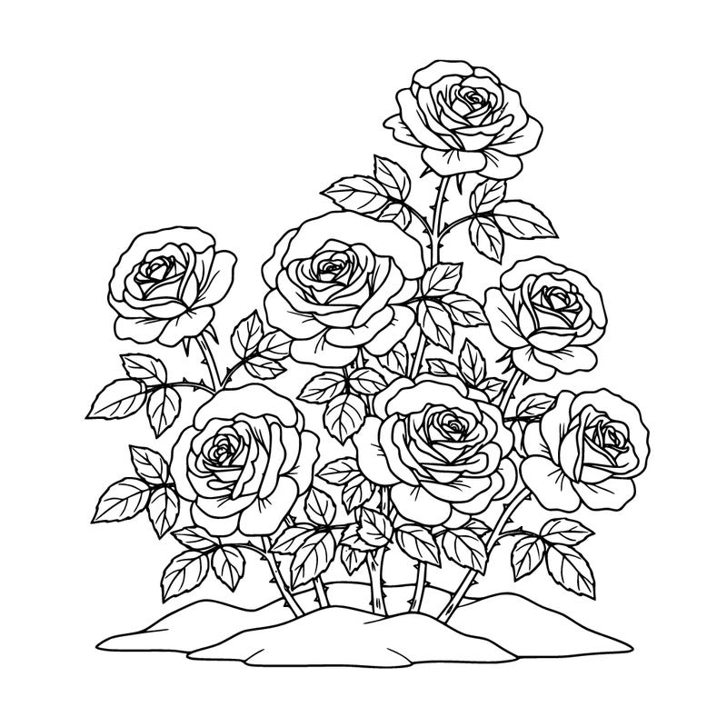 roses in snow
