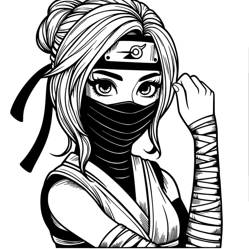 realistic girl ninja