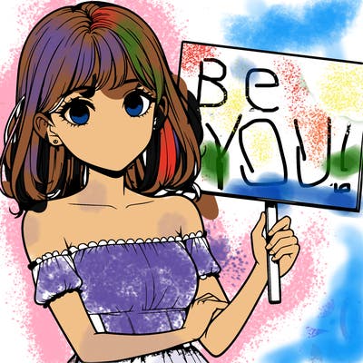 realistic pretty girl holding blank sign