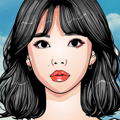 realistic k-pop girl