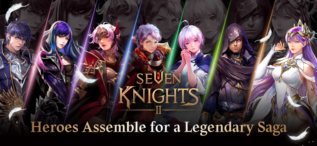 Seven Knights 2 - Seven Knights 2 hero characters assembled for a legendary saga