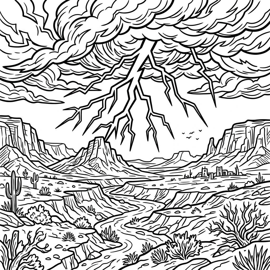 Rayo Seco Veraniego para Colorear - Dibujo Gratis Imprimible — Color Pop