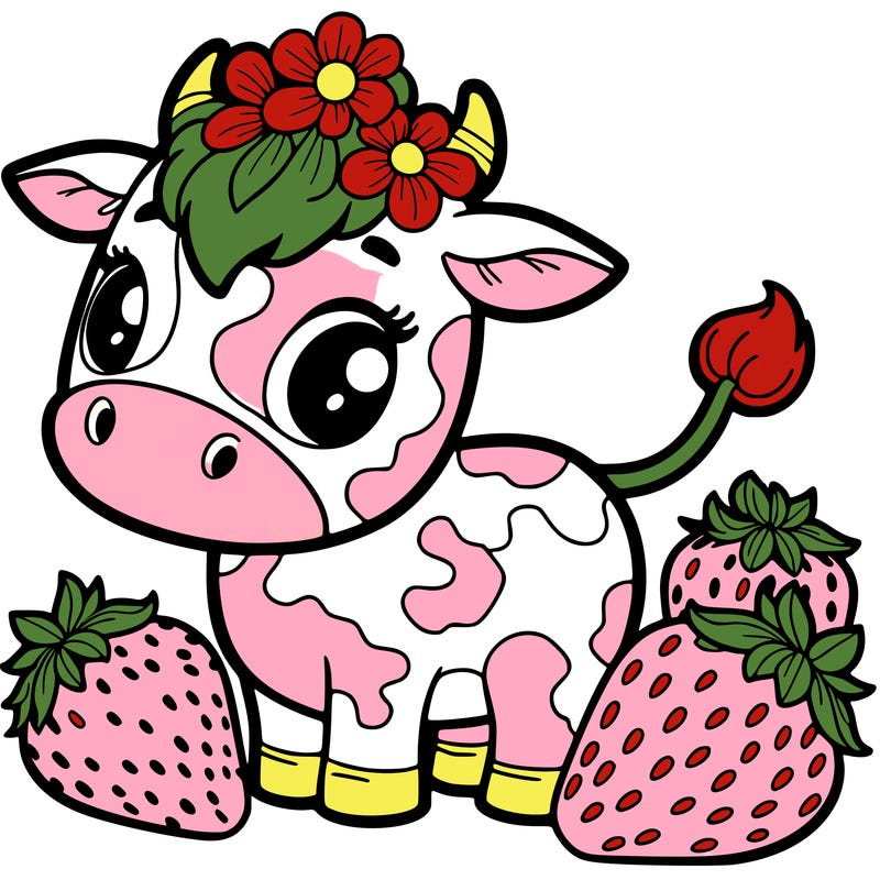 strawberry cow