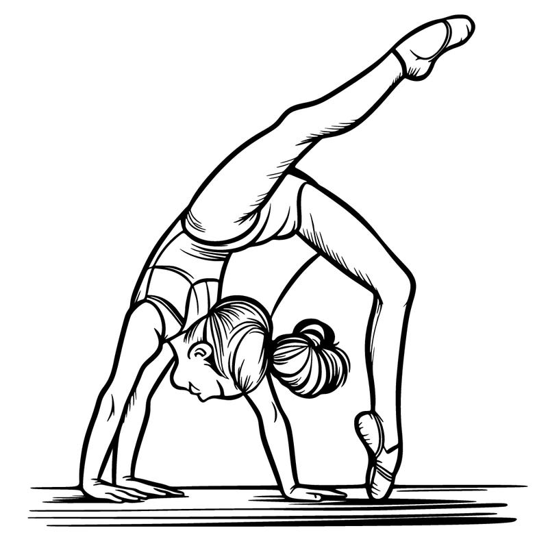 girl doing gymnastics
