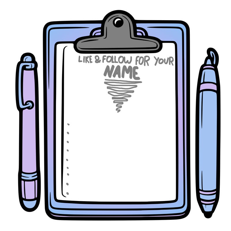 blank clip board with pen