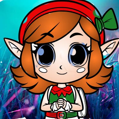 animated girl elf