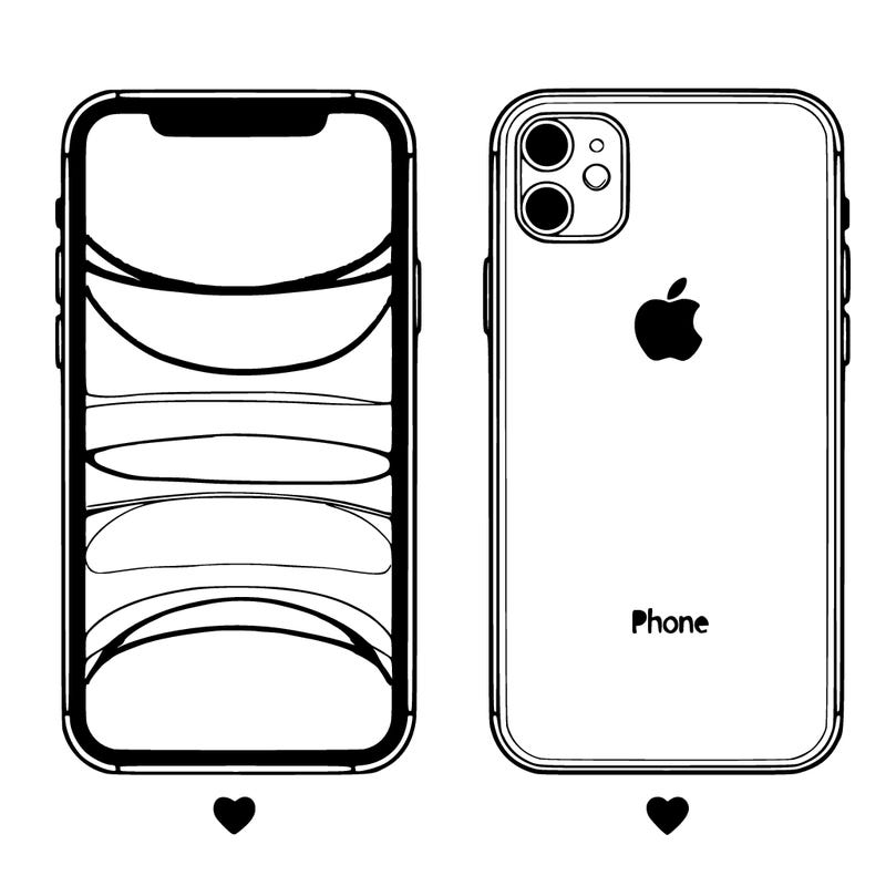 the back of iphone 16 split