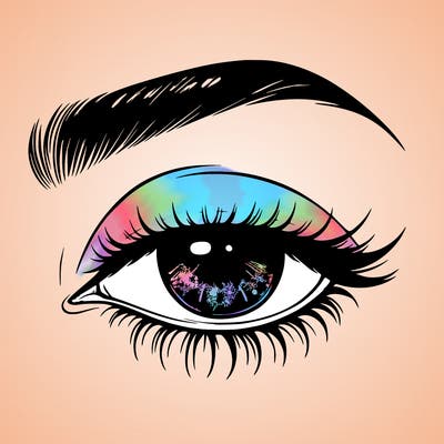 eye closed realistic