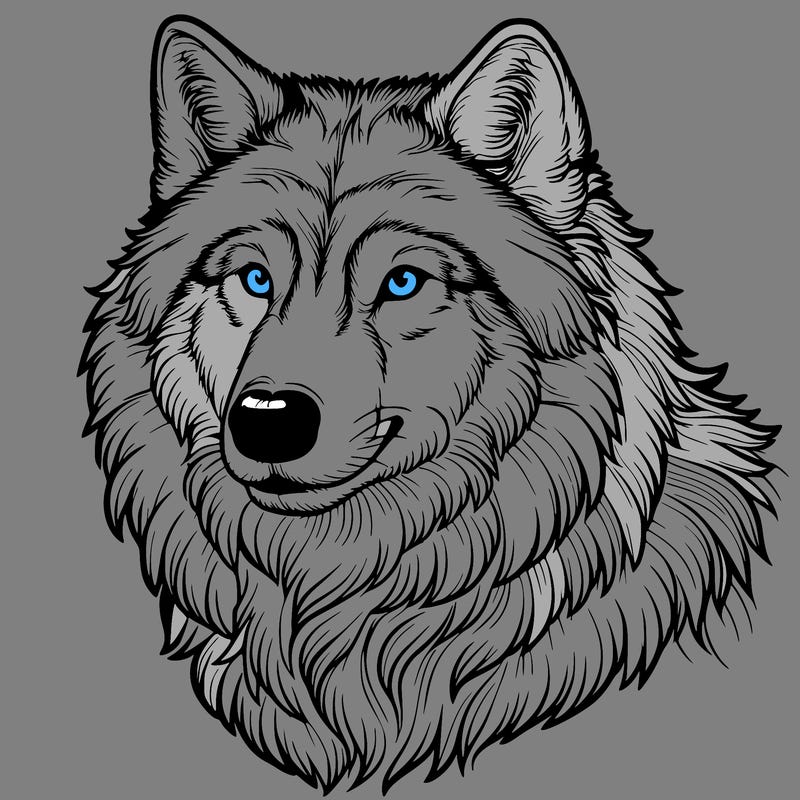 realistic wolf