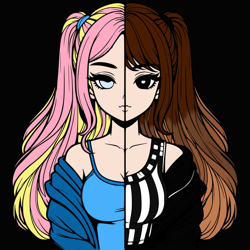 realistic girl split