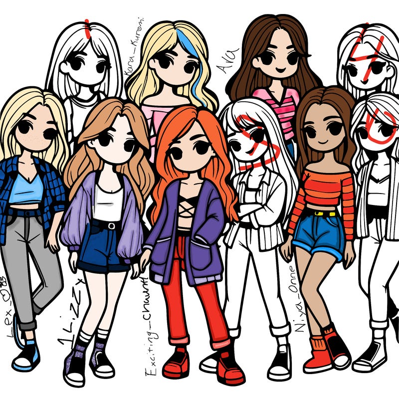 group of girls
