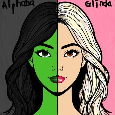 realistic girl, split