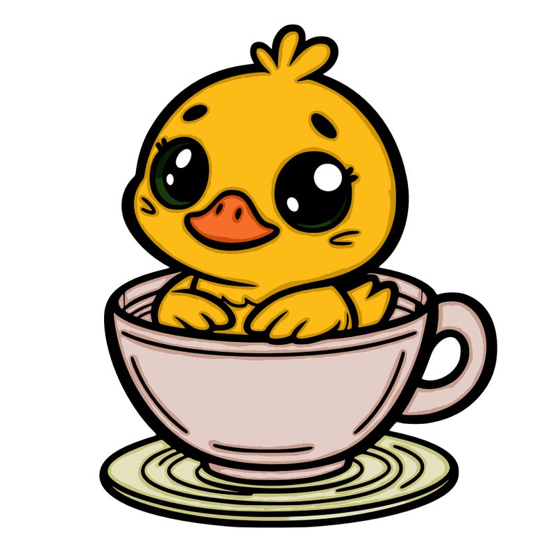 duck in a cup