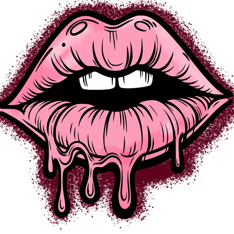 lips that look realistic and drip