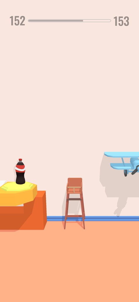 Bottle Jump 3D - Limonadenflasche dreht sich zwischen Möbeln in einem 3D-Physikspiel