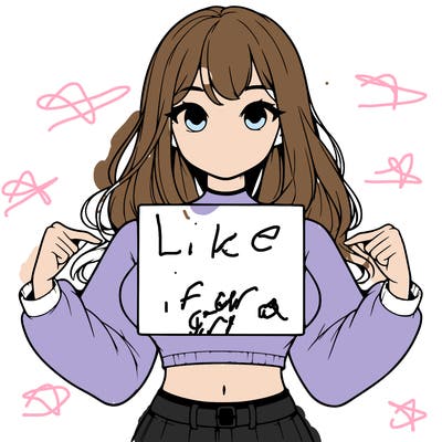 girl holding a blank sign in a long sleeve crop top